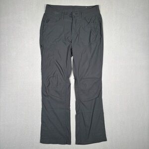 prAna Halle Straight Pant II Women’s 30 Gray Convertible UPF 50+ Outdoor Camp